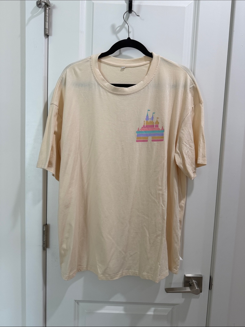 DISNEY T-Shirt with Pastel Castle Print